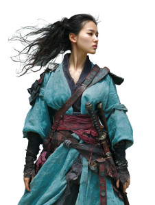 Oriental Warrior Woman Vinyl Car Decal Sticker – Waterproof & UV-Resistant 8.213333333333333"