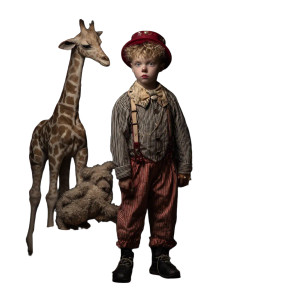 Circus Boy Vinyl Car Decal Sticker – Waterproof & UV-Resistant 3.4133333333333336"