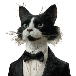 Tuxedo Cat Humanoid Vinyl Car Decal Sticker – Waterproof & UV-Resistant 3.4133333333333336" Tuxedo Cat Humanoid Vinyl Car Decal Sticker – Waterproof & UV-Resistant 3.4133333333333336"