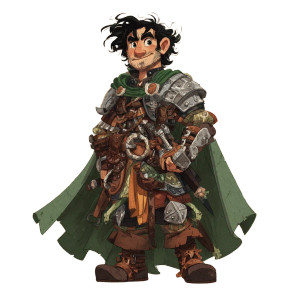 Halfling Adventurer V3 Vinyl Car Decal Sticker – Waterproof & UV-Resistant 3.4133333333333336"