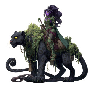 Shadow Panther Rider Vinyl Car Decal Sticker – Waterproof & UV-Resistant 3.4133333333333336"