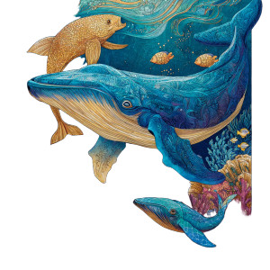 Ocean Mammals Coloring Vinyl Car Decal Sticker – Waterproof & UV-Resistant 3.4133333333333336"