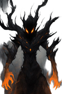 Demonic Flame Figure Vinyl Car Decal Sticker – Waterproof & UV-Resistant 4.4