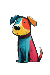 Cute Dog Doodle V2 Vinyl Car Decal Sticker – Waterproof & UV-Resistant 4.4