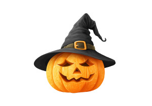Witch Hat Pumpkin V2 Vinyl Car Decal Sticker – Waterproof & UV-Resistant 3.0