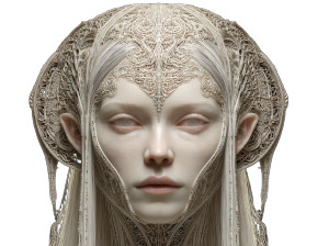 Albino Elf Woman Vinyl Car Decal Sticker – Waterproof & UV-Resistant 3.1466666666666665"