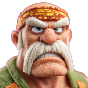 Hulk Hogan Pixar Vinyl Car Decal Sticker – Waterproof & UV-Resistant 3.4133333333333336"