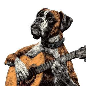 Boxer Dog Guitarist Vinyl Car Decal Sticker – Waterproof & UV-Resistant 3.4133333333333336" Boxer Dog Guitarist Vinyl Car Decal Sticker – Waterproof & UV-Resistant 3.4133333333333336"