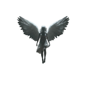 Four-Winged Angel V3 Vinyl Car Decal Sticker – Waterproof & UV-Resistant 3.4133333333333336"