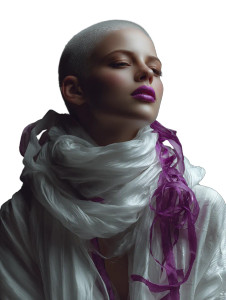 Sci-Fi Bald Beauty Vinyl Car Decal Sticker – Waterproof & UV-Resistant 8.213333333333333"