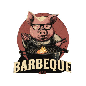 Barbecue Crew Logo Vinyl Car Decal Sticker – Waterproof & UV-Resistant 3.4133333333333336"