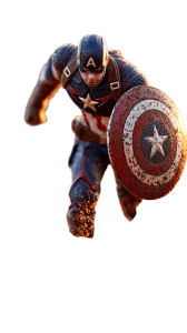 Miniature Captain America Vinyl Car Decal Sticker – Waterproof & UV-Resistant 4.8533333333333335"
