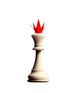 Regal Chess Queen V2 Vinyl Car Decal Sticker – Waterproof & UV-Resistant 4.0"
