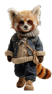 Fashionable Red Panda Vinyl Car Decal Sticker – Waterproof & UV-Resistant 9.706666666666667" Fashionable Red Panda Vinyl Car Decal Sticker – Waterproof & UV-Resistant 9.706666666666667"