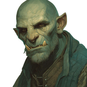 Orc Male Portrait Vinyl Car Decal Sticker – Waterproof & UV-Resistant 6.826666666666667"