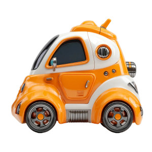 Toy Car Robot Vinyl Car Decal Sticker – Waterproof & UV-Resistant 3.4133333333333336"