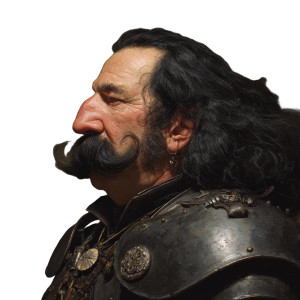 Middle-Aged Knight Vinyl Car Decal Sticker – Waterproof & UV-Resistant 3.4133333333333336"