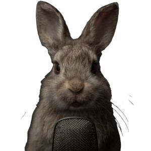 Podcast Bunny Vinyl Car Decal Sticker – Waterproof & UV-Resistant 6.826666666666667"