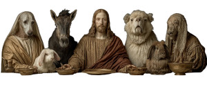 Last Supper Animals Vinyl Car Decal Sticker – Waterproof & UV-Resistant 4.