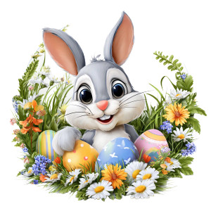 Easter Bunny Garden Vinyl Car Decal Sticker – Waterproof & UV-Resistant 3.4133333333333336" Easter Bunny Garden Vinyl Car Decal Sticker – Waterproof & UV-Resistant 3.4133333333333336"