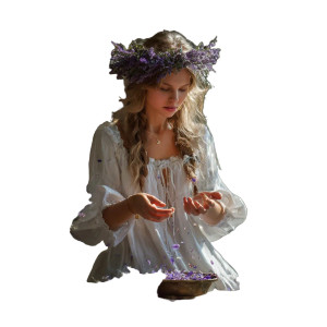 Magical Slavic Girl V2 Vinyl Car Decal Sticker – Waterproof & UV-Resistant 3.4133333333333336"