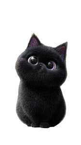 Chubby Black Kitten Vinyl Car Decal Sticker – Waterproof & UV-Resistant 9.706666666666667" Chubby Black Kitten Vinyl Car Decal Sticker – Waterproof & UV-Resistant 9.706666666666667"