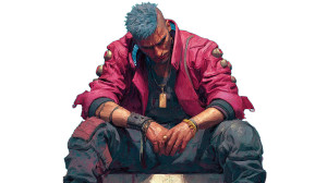 Cyberpunk Fighter V2 Vinyl Car Decal Sticker – Waterproof & UV-Resistant 5.4