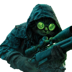 Mysterious Cat Stalker Vinyl Car Decal Sticker – Waterproof & UV-Resistant 3.4133333333333336"