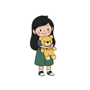 Girl With Teddybear Vinyl Car Decal Sticker – Waterproof & UV-Resistant 3.4133333333333336" Girl With Teddybear Vinyl Car Decal Sticker – Waterproof & UV-Resistant 3.4133333333333336"
