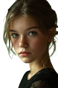 Model'S Portrait Vinyl Car Decal Sticker – Waterproof & UV-Resistant 4.4