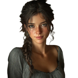 Western Woman Portrait V2 Vinyl Car Decal Sticker – Waterproof & UV-Resistant 3.4133333333333336"