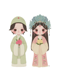 Chibi Kunqu Characters Vinyl Car Decal Sticker – Waterproof & UV-Resistant 4.1066666666666665" Chibi Kunqu Characters Vinyl Car Decal Sticker – Waterproof & UV-Resistant 4.1066666666666665"