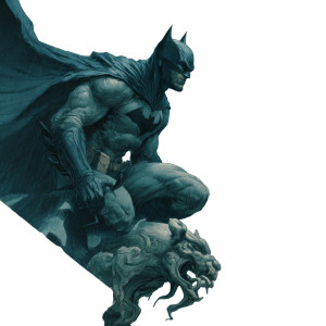 Batman On Gargoyle V2 Vinyl Car Decal Sticker – Waterproof & UV-Resistant 3.4133333333333336"