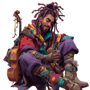 Dnd Bard Artwork Vinyl Car Decal Sticker – Waterproof & UV-Resistant 3.4133333333333336"