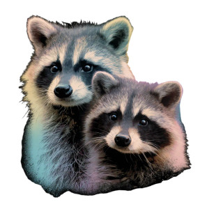 Cute Raccoons Design Vinyl Car Decal Sticker – Waterproof & UV-Resistant 3.4133333333333336" Cute Raccoons Design Vinyl Car Decal Sticker – Waterproof & UV-Resistant 3.4133333333333336"