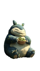 Happy Snorlax Vinyl Car Decal Sticker – Waterproof & UV-Resistant 9.706666666666667"