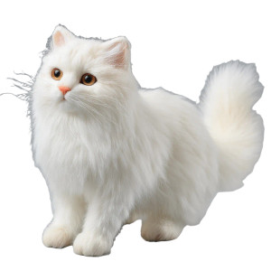 White Cat V10 Vinyl Car Decal Sticker – Waterproof & UV-Resistant 3.4133333333333336"