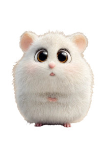 Pixar Style Hamster Vinyl Car Decal Sticker – Waterproof & UV-Resistant 4.426666666666667"