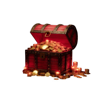 Red Treasure Chest Vinyl Car Decal Sticker – Waterproof & UV-Resistant 6.826666666666667" Red Treasure Chest Vinyl Car Decal Sticker – Waterproof & UV-Resistant 6.826666666666667"