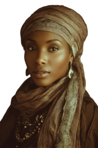 Beautiful African Portrait Vinyl Car Decal Sticker – Waterproof & UV-Resistant 8.96"