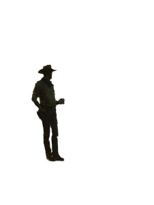 Weathered Cowboy Dawn Vinyl Car Decal Sticker – Waterproof & UV-Resistant 8.213333333333333"