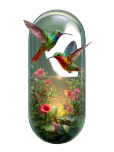 Harmonious Hummingbirds & Jungle Capsule Vinyl Car Decal Sticker – Waterproof & UV-Resistant 8.213333333333333" Harmonious Hummingbirds & Jungle Capsule Vinyl Car Decal Sticker – Waterproof & UV-Resistant 8.213333333333333"