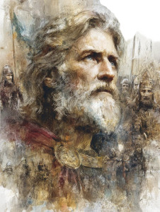 Celtic King Portrait V4 Vinyl Car Decal Sticker – Waterproof & UV-Resistant 4.1066666666666665"