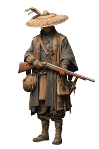 Chinese Merchant Rifleman Vinyl Car Decal Sticker – Waterproof & UV-Resistant 4.4