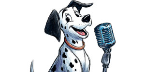 Singing Dalmatian Vinyl Car Decal Sticker – Waterproof & UV-Resistant 5.12"