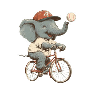 Elephant On Bike Vinyl Car Decal Sticker – Waterproof & UV-Resistant 3.4133333333333336" Elephant On Bike Vinyl Car Decal Sticker – Waterproof & UV-Resistant 3.4133333333333336"