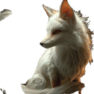 Realistic Kitsune Vinyl Car Decal Sticker – Waterproof & UV-Resistant 3.4133333333333336"