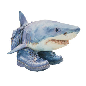 Sharks In Shoes Vinyl Car Decal Sticker – Waterproof & UV-Resistant 6.826666666666667" Sharks In Shoes Vinyl Car Decal Sticker – Waterproof & UV-Resistant 6.826666666666667"