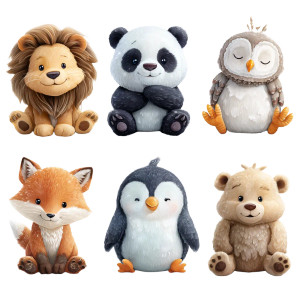 Cute Animal Characters V3 Vinyl Car Decal Sticker – Waterproof & UV-Resistant 3.4133333333333336" Cute Animal Characters V3 Vinyl Car Decal Sticker – Waterproof & UV-Resistant 3.4133333333333336"