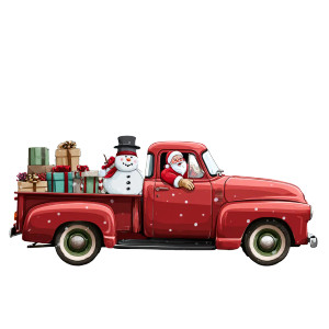 Vintage Santa Truck Vinyl Car Decal Sticker – Waterproof & UV-Resistant 3.4133333333333336" Vintage Santa Truck Vinyl Car Decal Sticker – Waterproof & UV-Resistant 3.4133333333333336"